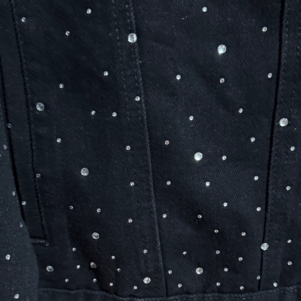 Cato Black Studded Jean Jacket - Picture 8 of 8